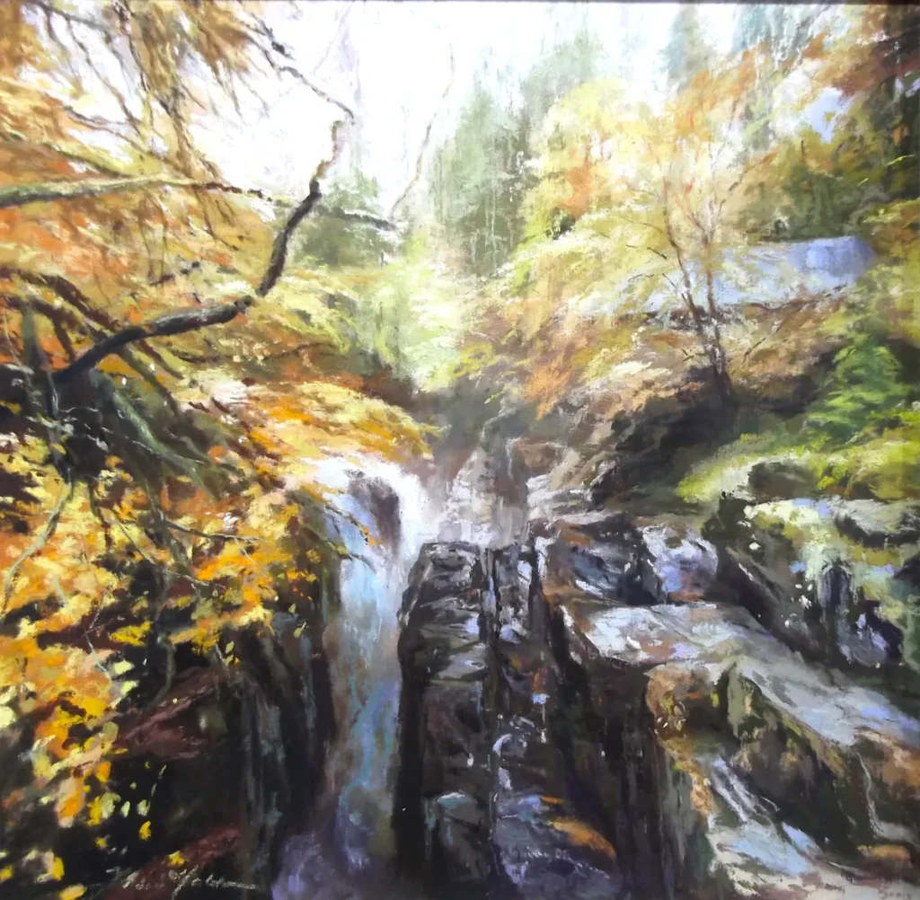 Fiona Haldane - Autumn Glory, Hermitage, Mill