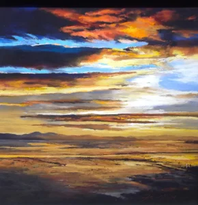 Fiona Haldane - Golden Moment, Invergowrie Bay, Mill