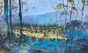 Graham Wands - Cattle near Kinpurney, Mill
