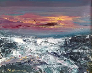 Nael Hanna - Sunset over Fife. Mill